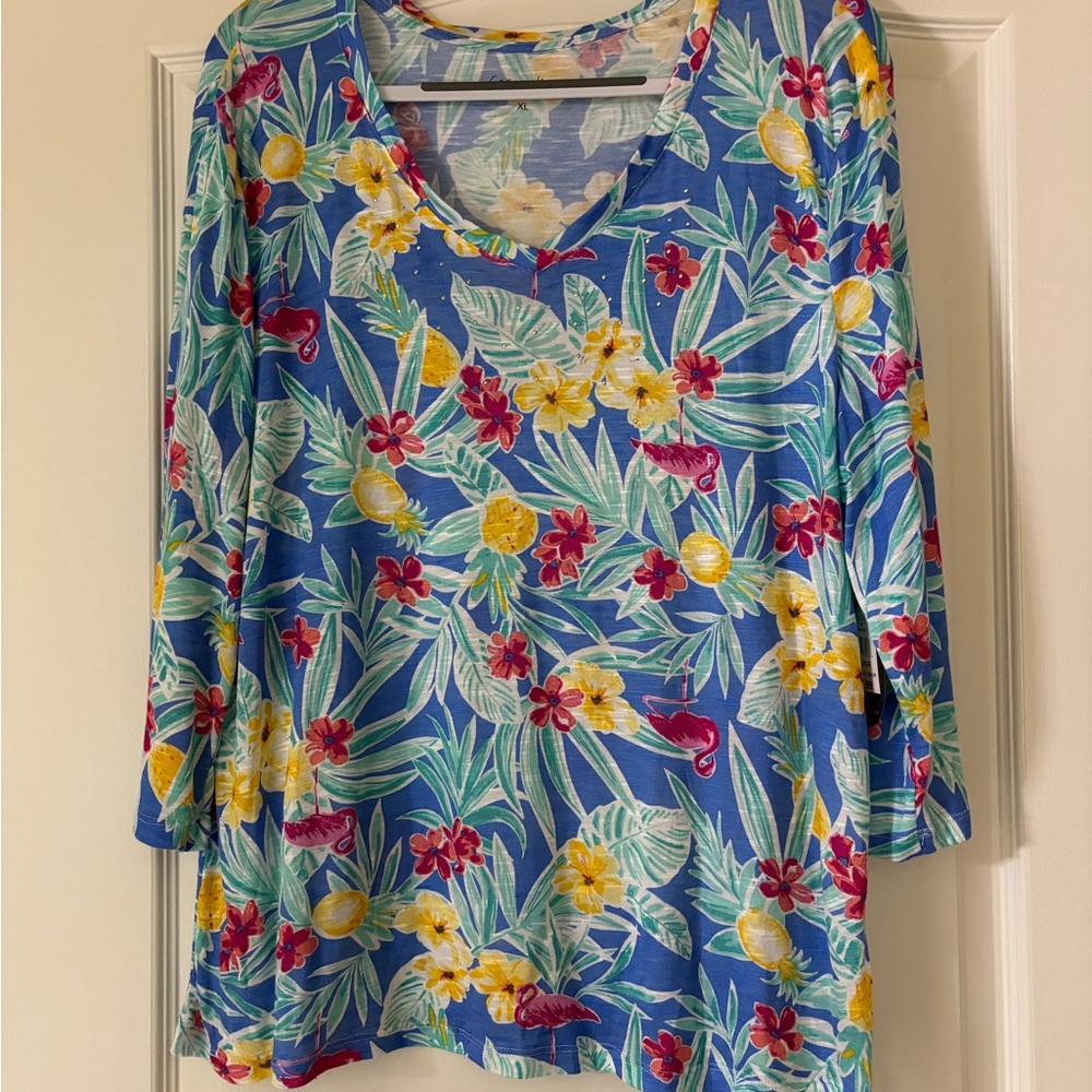☀️Casey Key Tropical Top